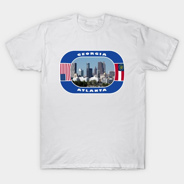 Georgia, Atlanta City, USA T-Shirt by DeluxDesign